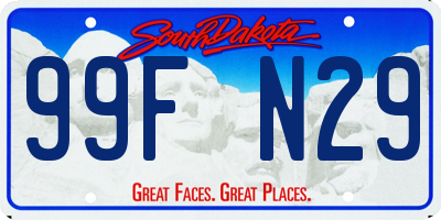 SD license plate 99FN29