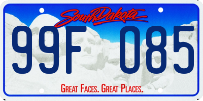 SD license plate 99FO85