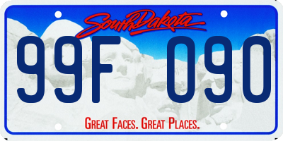 SD license plate 99FO90