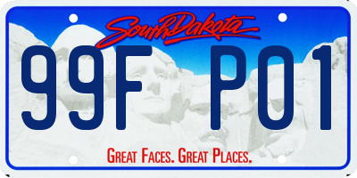 SD license plate 99FP01