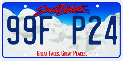 SD license plate 99FP24