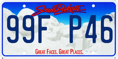 SD license plate 99FP46