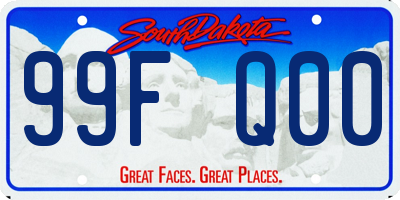 SD license plate 99FQ00