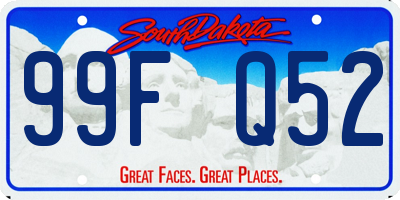 SD license plate 99FQ52