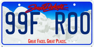 SD license plate 99FR00