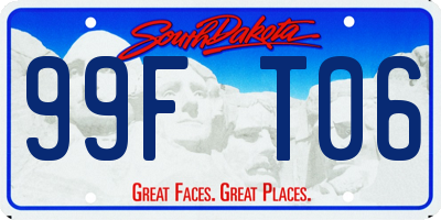 SD license plate 99FT06