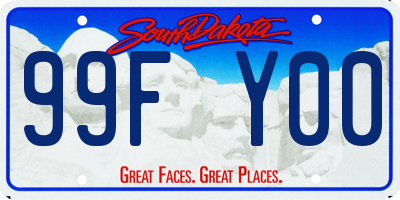 SD license plate 99FY00