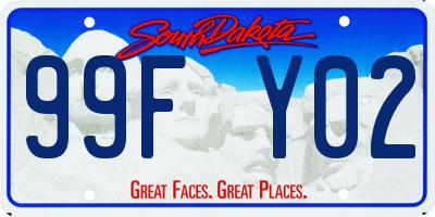 SD license plate 99FY02