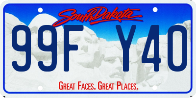SD license plate 99FY40