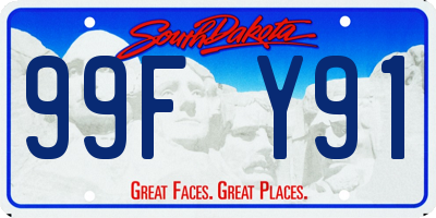 SD license plate 99FY91