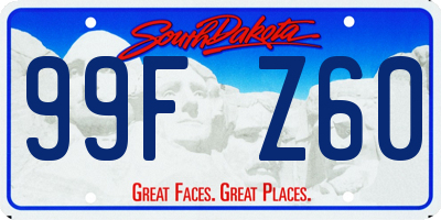 SD license plate 99FZ60