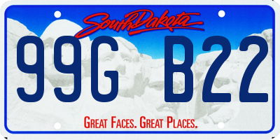 SD license plate 99GB22