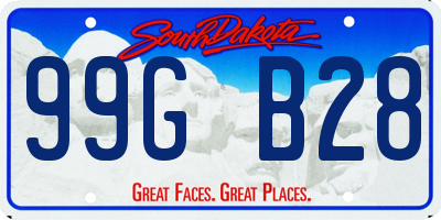 SD license plate 99GB28