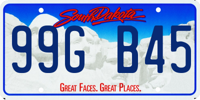 SD license plate 99GB45