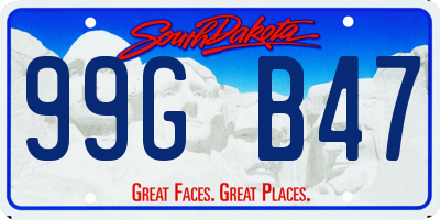 SD license plate 99GB47