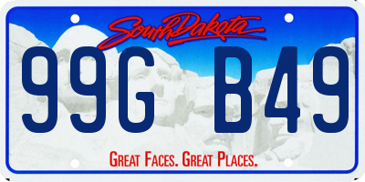SD license plate 99GB49