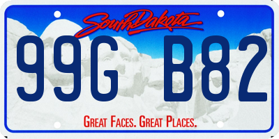 SD license plate 99GB82