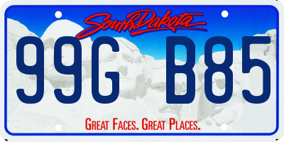 SD license plate 99GB85