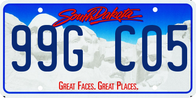 SD license plate 99GC05