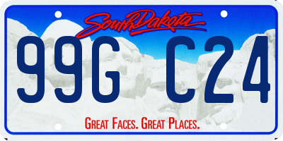 SD license plate 99GC24