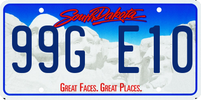 SD license plate 99GE10