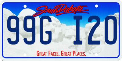 SD license plate 99GI20