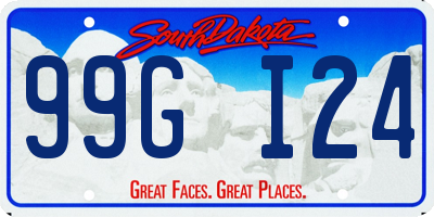 SD license plate 99GI24