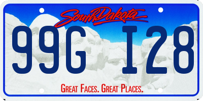 SD license plate 99GI28