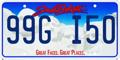 SD license plate 99GI50