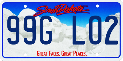 SD license plate 99GL02