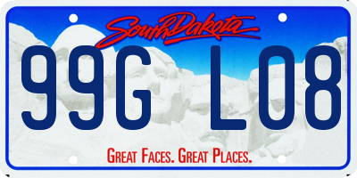 SD license plate 99GL08