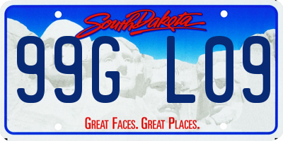 SD license plate 99GL09
