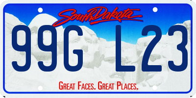 SD license plate 99GL23
