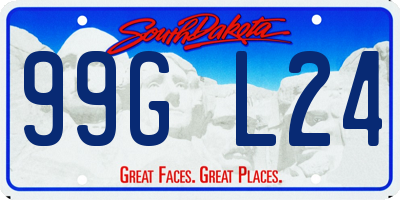 SD license plate 99GL24