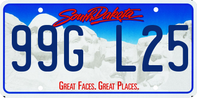 SD license plate 99GL25