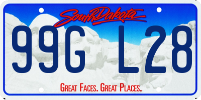 SD license plate 99GL28
