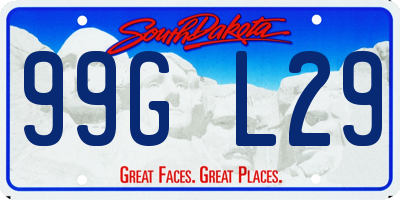 SD license plate 99GL29