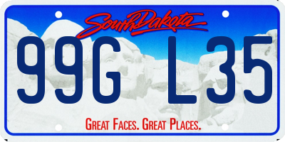 SD license plate 99GL35