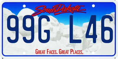 SD license plate 99GL46