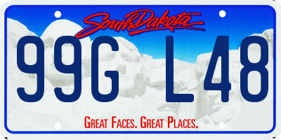 SD license plate 99GL48