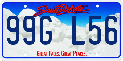 SD license plate 99GL56
