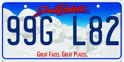 SD license plate 99GL82