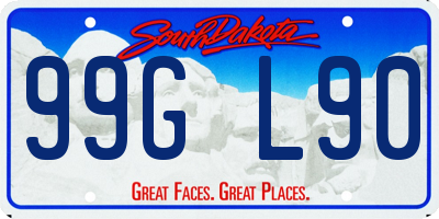 SD license plate 99GL90