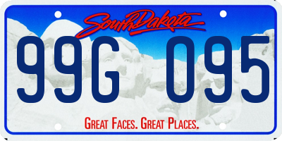 SD license plate 99GO95