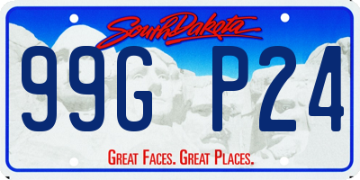 SD license plate 99GP24