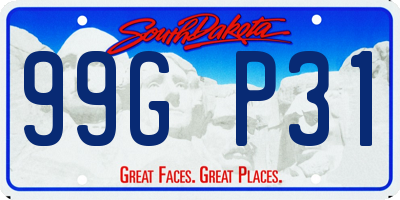 SD license plate 99GP31
