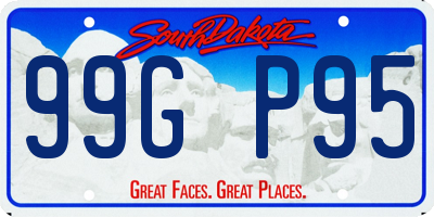 SD license plate 99GP95