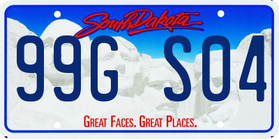 SD license plate 99GS04