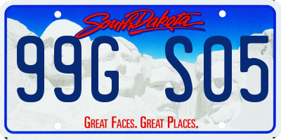 SD license plate 99GS05