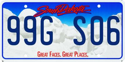 SD license plate 99GS06